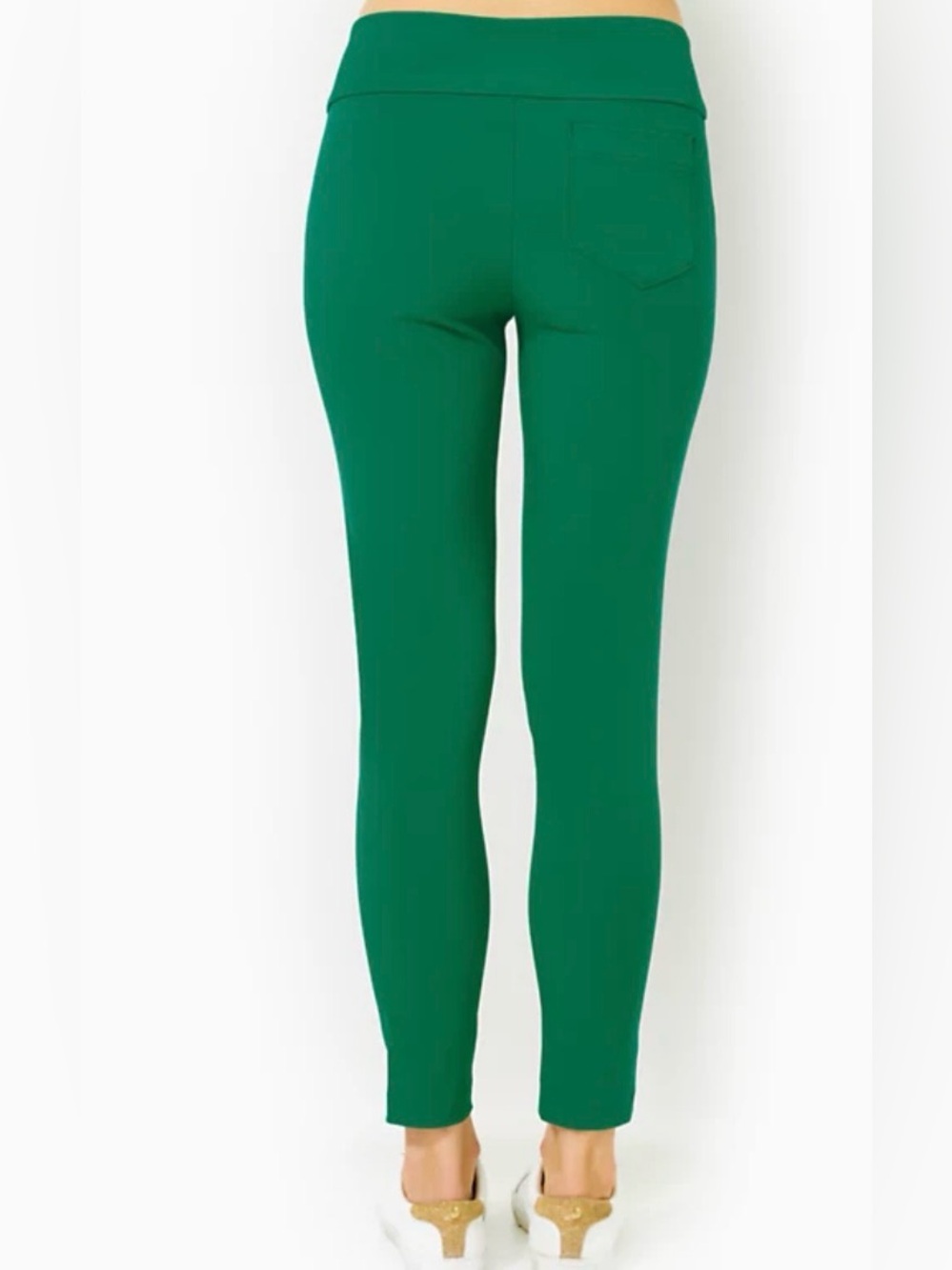 Lilly Pulitzer UPF 50+ Luxletic 28" Corso Pant in Fiddle Leaf Green Size 10 - Picture 2 of 8
